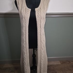 Relativity Women's Beige Cable Knit Cardigan